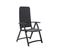 Chaise de Jardin 4 Pieds Pliable Avec Accoudoirs Nardi Darsena 40316.02.000 Antracite