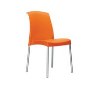 Chaise de Jardin 4 Pieds Sans Accoudoirs Scab Jenny 2076 Orange