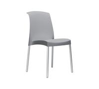 Chaise de Jardin 4 Pieds Sans Accoudoirs Scab Jenny 2080 Gris clair