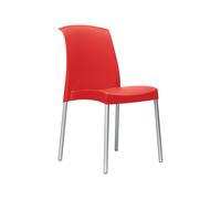 Chaise de Jardin 4 Pieds Sans Accoudoirs Scab Jenny 2096 Rouge