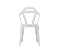 Chaise de Jardin 4 Pieds Sans Accoudoirs Scab TiTì 2330 310 Blanc plein
