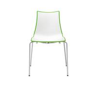 Chaise de Jardin 4 Pieds Sans Accoudoirs Scab Zebra Bicolour 2272 VB 221 Blanc - vert pistache