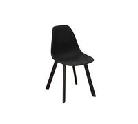 Proloisirs - Chaises d'extérieur aluminium et résine Jato (Lot de 4) noir Noir G