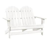 Yueyinnkeji Chaise De Jardin Adirondack 2 Places Bois De Sapin Massif Blanc Type Blanc