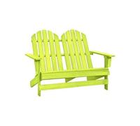 vidaXL Chaise de jardin Adirondack 2 places Bois de sapin massif Vert