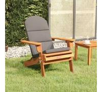 vidaXL Chaise de jardin Adirondack avec coussins bois massif d'acacia 360032