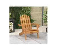 Chaise de Jardin Adirondack avec Coussins Fauteuil Bois Massif d'Acacia vidaXL