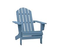 Chaise de jardin - - Adirondack - Bois de sapin massif - Bleu - Confortable et résistante aux intempéries