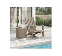 Vidaxl Chaise De Jardin Adirondack Marron Clair Polypropylène