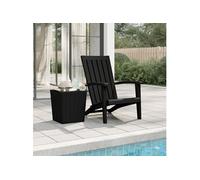 Vidaxl Chaise De Jardin Adirondack Noir Polypropylène