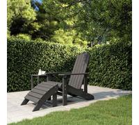 Lot de 2 chaise H. 92 cm empilable non pliable en bois massif exterieur gris