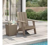 Chaise de Jardin AdiRondack Siège Fauteuil Terrasse Marron Clair PP vidaXL