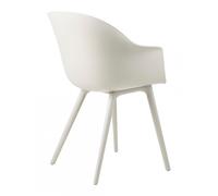 GUBI Chaise Bat Dining Outdoor alabaster white