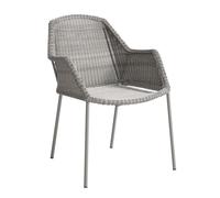 Chaise de jardin avec accoudoirs Breeze powder-coated steel base