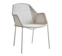 Chaise de jardin avec accoudoirs Breeze powder-coated steel base