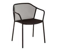 Emu Chaise de jardin avec accoudoirs Darwin noir PxHxP 60x77x55cm