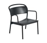 Fauteuil Muuto Linear Acier Anthracite Noir