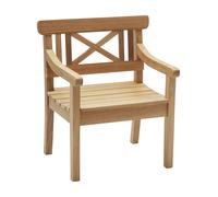 Fritz Hansen - Skagerak Chaise de jardin avec accoudoirs Skagerak Drachmann teck HxLxP 86x73x58cm
