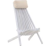 Chaise de jardin avec coussin Fauteuil de jardin en acacia Chaise longue 10885