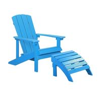 Chaise De Jardin Bois D'ingénierie Bleu Adirondack Bleu