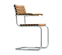 Thonet Chaise de jardin cantilever S 40 F marron lxHxP 56x85x56cm