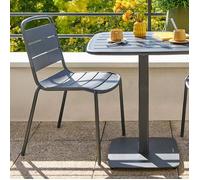 Chaise de jardin empilable Alegoria gris graphite - Hespéride