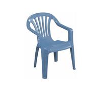Chaise de jardin empilable pour enfants bleu clair