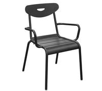 Chaise de jardin empilable Proloisirs Smiley - Graphite