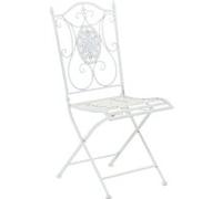 Chaise de jardin en métal Sibell , Blanc Blanc G
