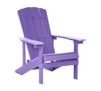 Chaise de Jardin en Plastique Effet Bois Terrasse Extérieur Violette Adirondack