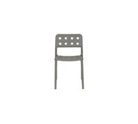 Chaise de jardin en plastique gris Serra