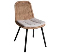 Chaise de jardin en rotin Proloisirs Tornado - Naturel