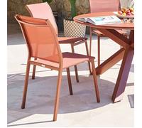 Chaise de jardin Essentia empilable acajou - Hespéride