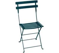 Chaise de jardin Fermob Bistro acier bleu acapulco H.82 cm