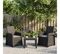 vidaXL Chaise de Jardin inclinable imitant Le rotin 2 pcs PP, Fauteuil de Jardin Contemporain, résistant aux intempéries, réglable pour Votre terrasse ou Bord de Piscine