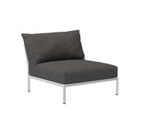 Chaise de jardin Level 2 structure blanc cassé powder-coated aluminum frame