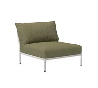 Chaise de jardin Level 2 structure blanc cassé powder-coated aluminum frame