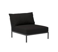 Chaise de jardin Level 2 structure gris foncé powder-coated aluminum frame