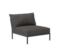 Chaise de jardin Level 2 structure gris foncé powder-coated aluminum frame