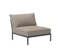 Chaise de jardin Level 2 structure gris foncé powder-coated aluminum frame
