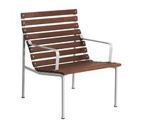 Chaise de jardin lounge avec accoudoirs Traverse aluminium base
