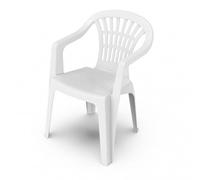 Pengo Fauteuil Monobloc Lyra en Plastique, Blanc