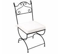 Chaise De Jardin Marrakesch Orient & Mediterran Interior Noir En Métal 105 Cm