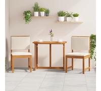 Fauteuil D'angle De Jardin Vidaxl Avec Coussins En Bois D'acacia Massif