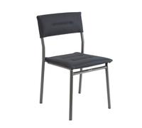 Chaise De Jardin Matelassée - Oron - Becomfort® - Gris Dark Grey - Lafuma Mobilier