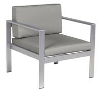 Chaise De Jardin Métal Gris Foncé Salerno Gris