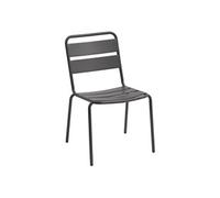 Chaise de jardin empilable Phuket Graphite - Hespéride - Métal - Extérieur - Gris