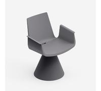 Chaise de jardin moderne avec accoudoirs Lira 61,5 x 59 x 82 cm - Fer