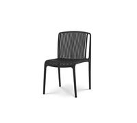 Kosmi Chaise de Jardin ou Terrasse Noire en Résine Polypropylène