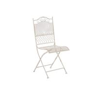 Chaise De Jardin Pliable En Métal Cr¿Me Antique
